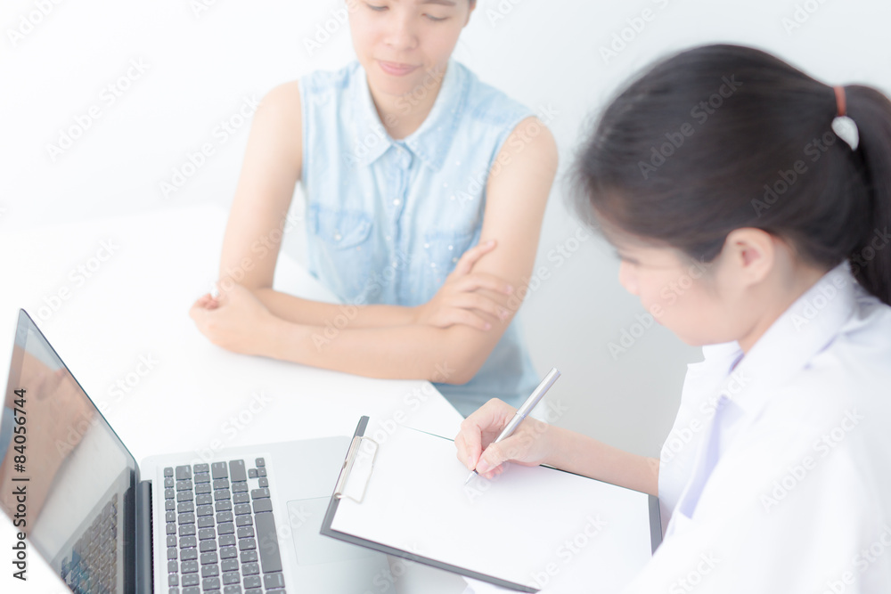 Fototapeta premium Young and professional doctor working in office