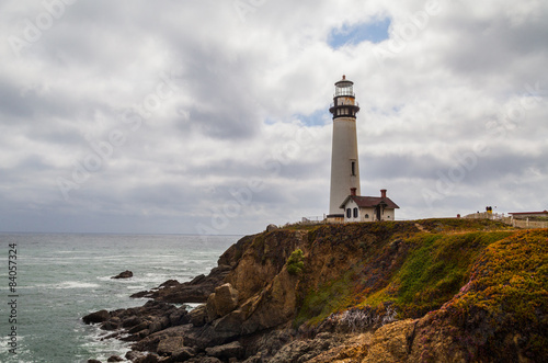 Pigeon Point Lighthouse and the ocean