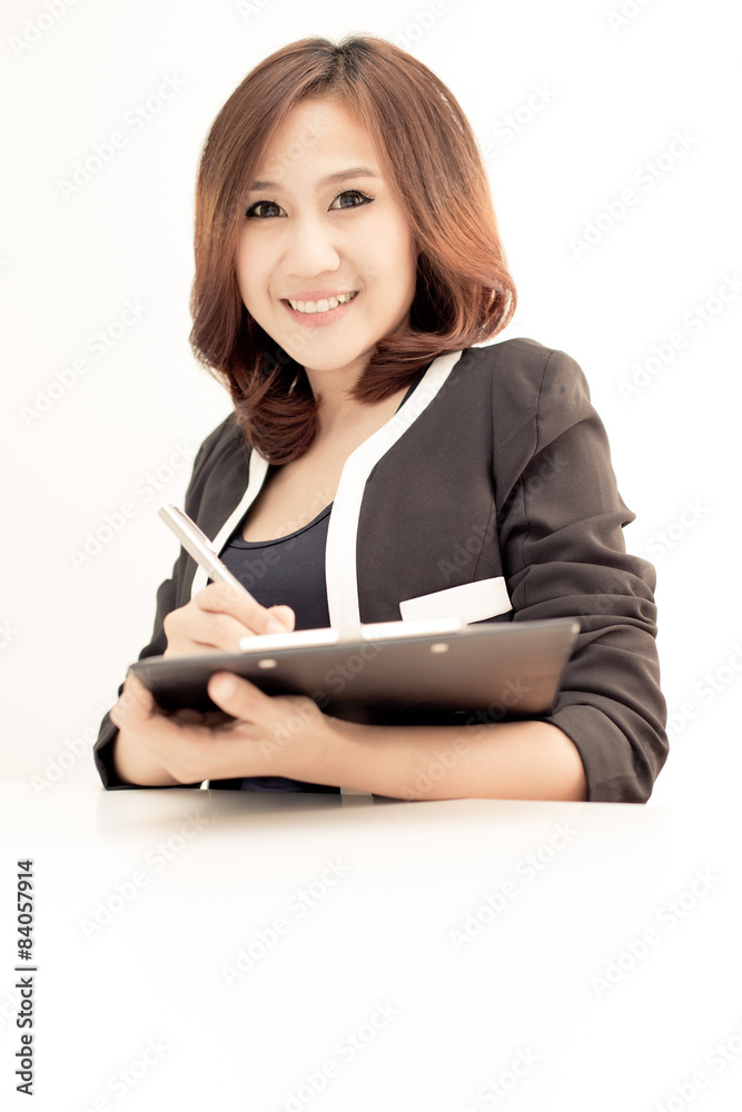 young asian businesswoman working in office