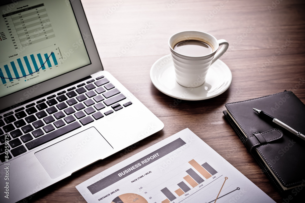 Showing business and financial report. Accounting Showing business and financial report. Accounting