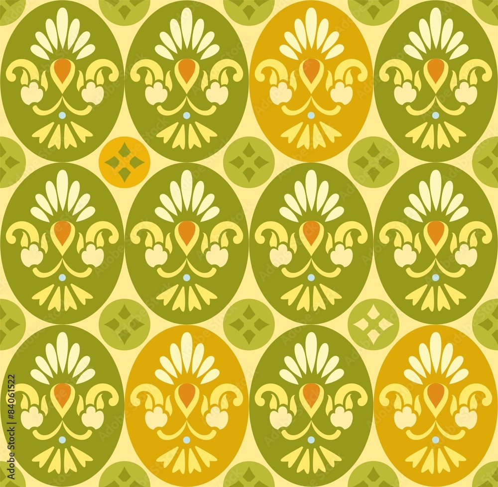 Flower color pattern, ovals and circles. Flower color pattern, ovals and circles.