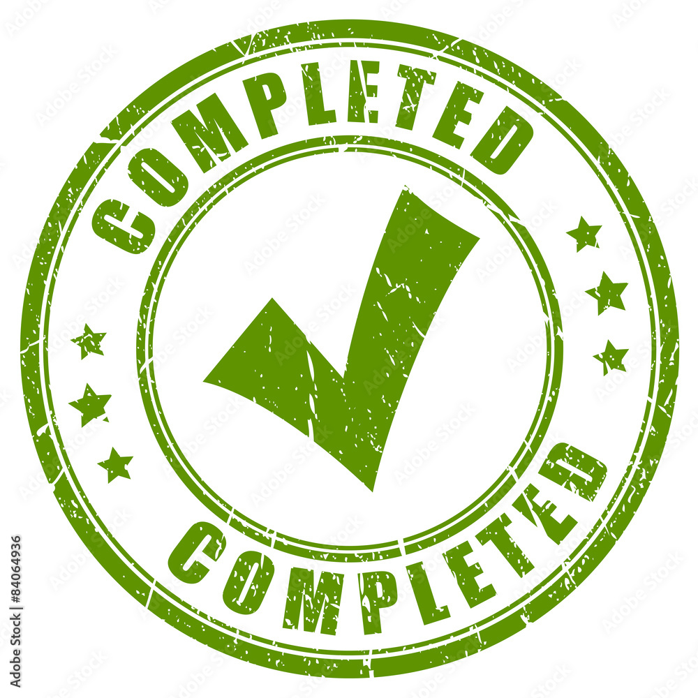 Completed tick stamp