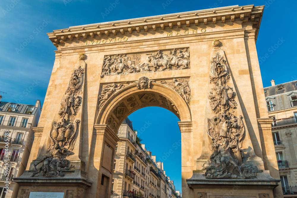 Parte Saint-Denise Arch in Paris  France