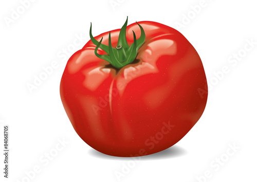 belle tomate fraiche rouge brillante appétissante