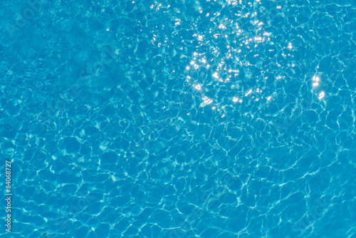 Blue and Bright water surface in swimming pool