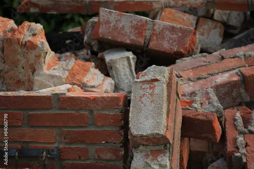 Bricks in a dumpster