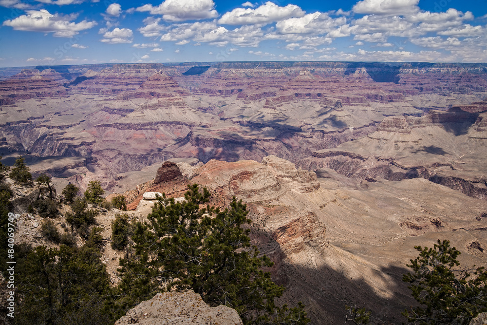 Grand Canyon National Park on a sunny day. Grand Canyon National Park on a sunny day.
