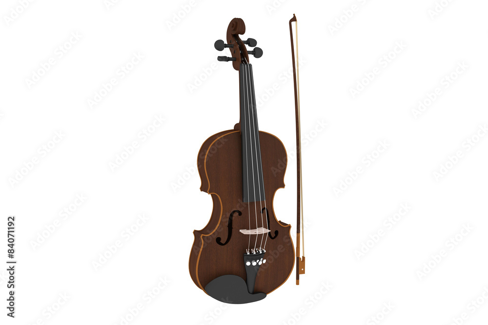 Fototapeta premium isolated violin.
