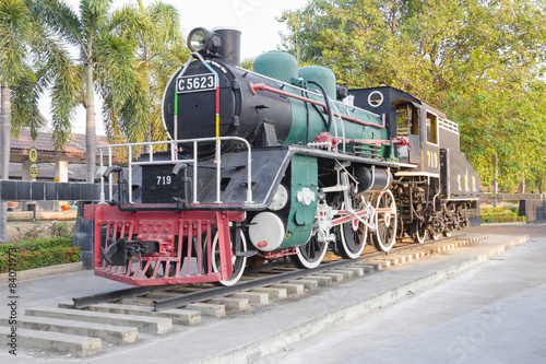 KANCHANABURI, THAILAND- JAN. 1:A old train at once was used on t