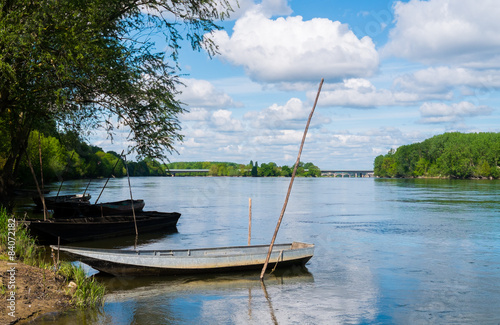 Fototapeta Naklejka Na Ścianę i Meble -  Boats on the Loire