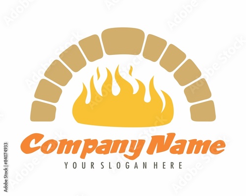 fireplace oven image vector