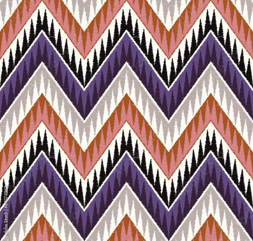 seamless zig zag textured textile pattern
