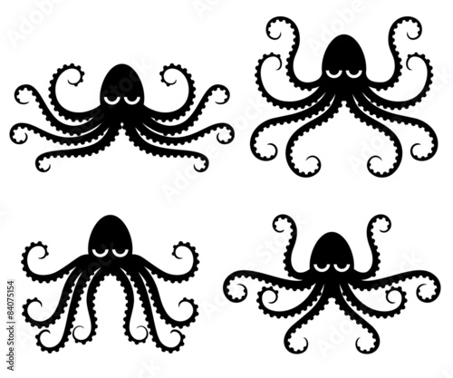 octopus silhouettes