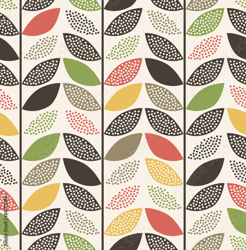 seamless leaf pattern background
