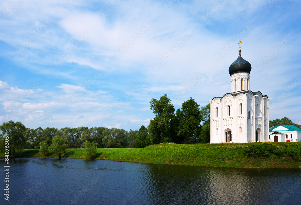 Church of the Intercession on the River Nerl in summer