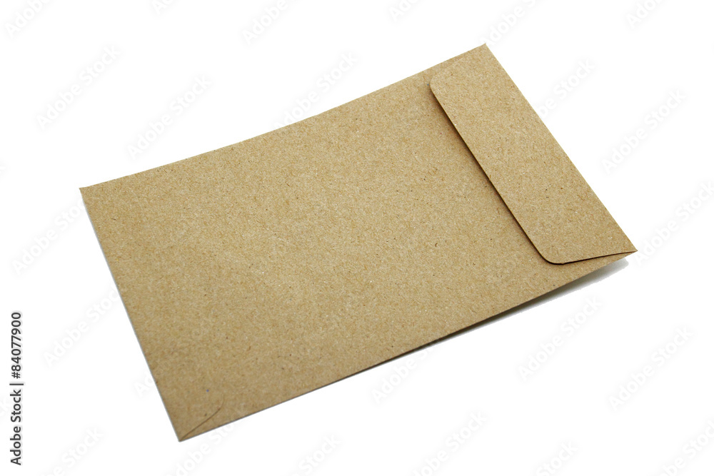 Brown Envelope isolate on white background Brown Envelope isolate on white background