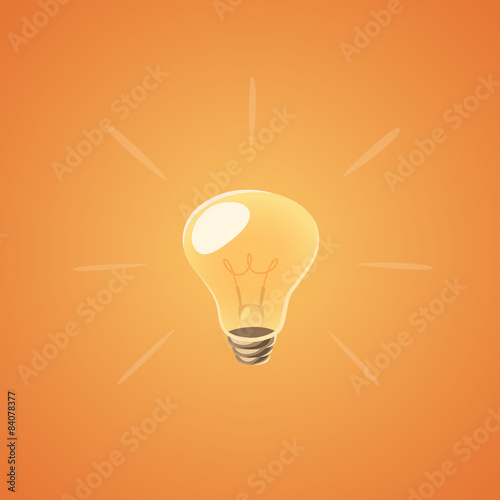 Brilliant idea bulb. Isolated object \ background.