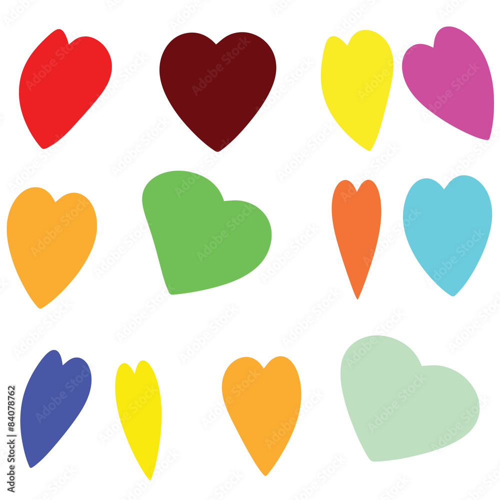 Set of hearts Set of hearts