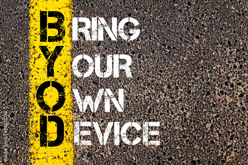 Business Acronym BYOD as BRING YOUR OWN DEVICE photo