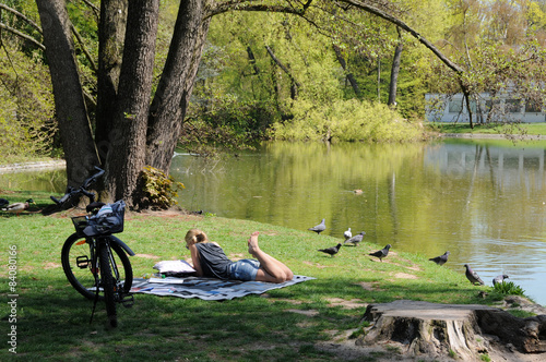 Pause im Park
