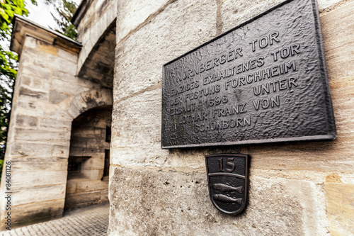 Bavarian City of Forchheim in Franconia, Germany