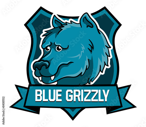 Bear head, really good for mascot.