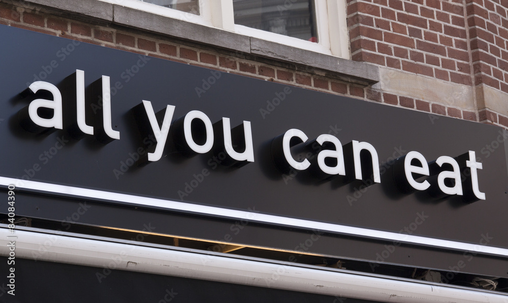 Obraz premium all you can eat