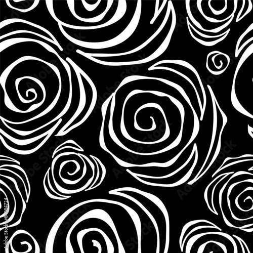 seamless floral background. abstract rose. vector illustration