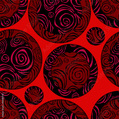 seamless floral background. abstract rose. vector illustration