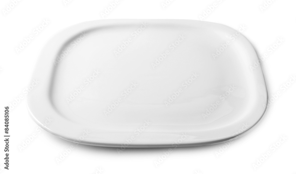 Empty plate isolated on white Empty plate isolated on white