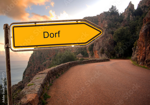 Strassenschild 36 - Dorf photo