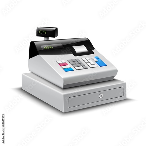Cash Register Isolated
