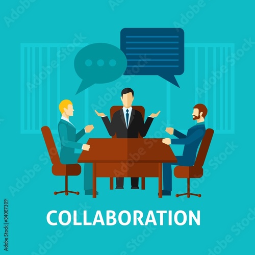 Flat Collaboration Icon