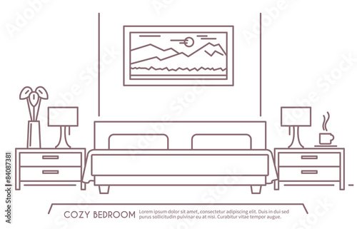 Bedroom Furniture Outline