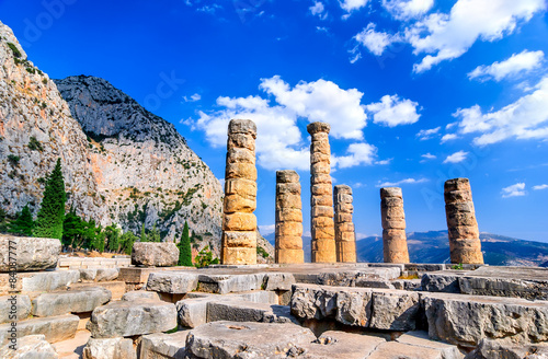 Obraz na płótnie Apollo Temple, Delphi, Greece w salonie