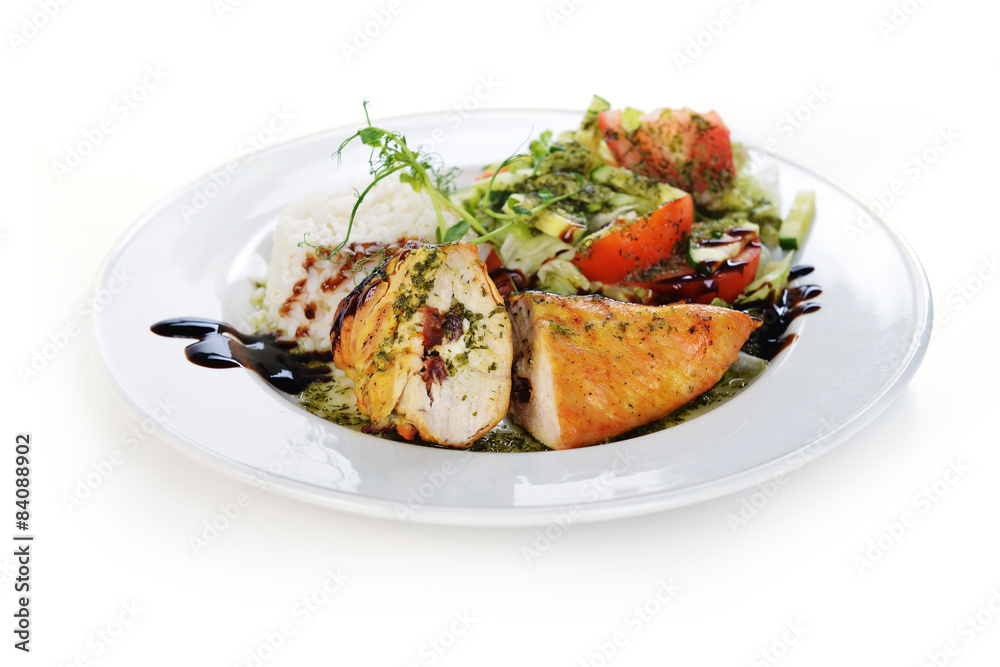 roasted fish and rice roasted chicken and rice roasted fish and rice roasted chicken and rice