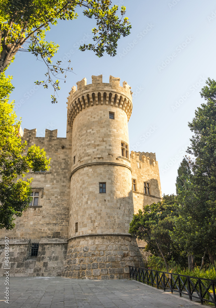 Grandmasters palace on the island of Rhodes greece