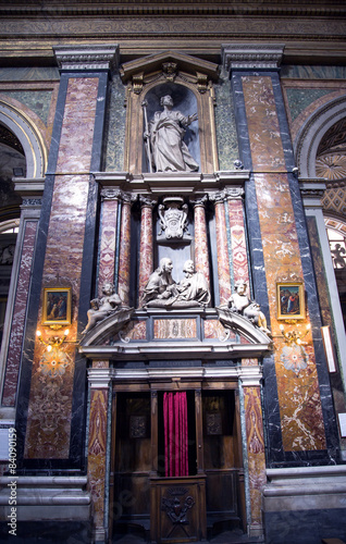 Cuadro en lienzo Roman Catholic church St. Rita of Cascia, Rome, Italy