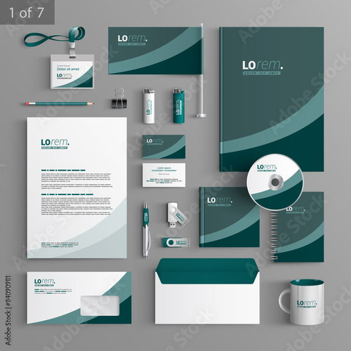 Stationery template design