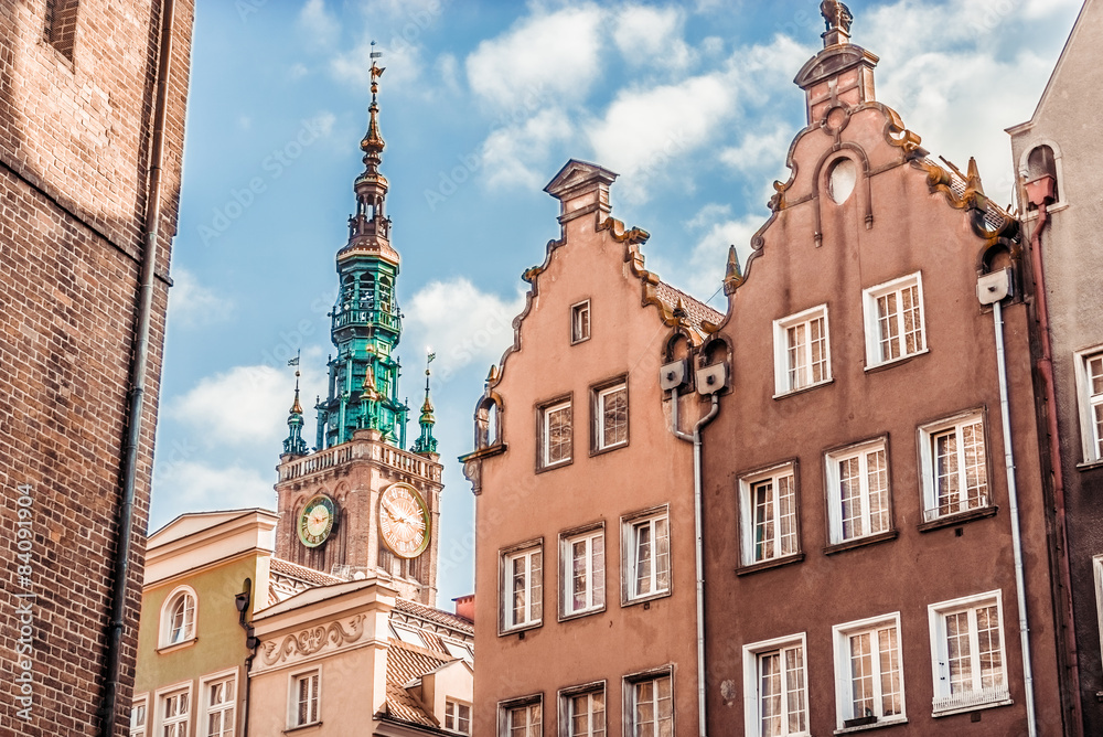Obraz premium Historic Old Town in Gdansk