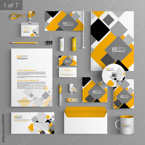 Stationery template design