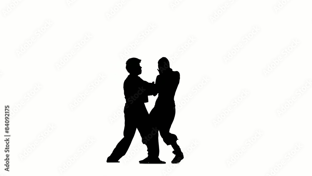 battle figure in the karate and ninja fighting stance silhouette battle figure in the karate and ninja fighting stance silhouette