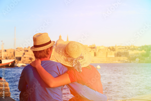 happy couple on summer vacation Malta © nadezhda1906
