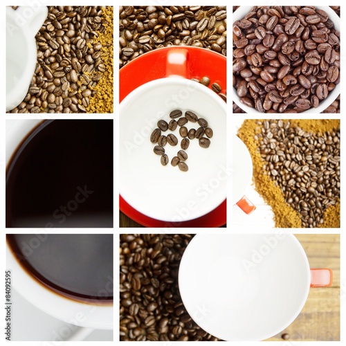 Composite image of coffee