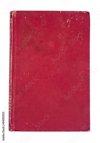 Red old hardcover book