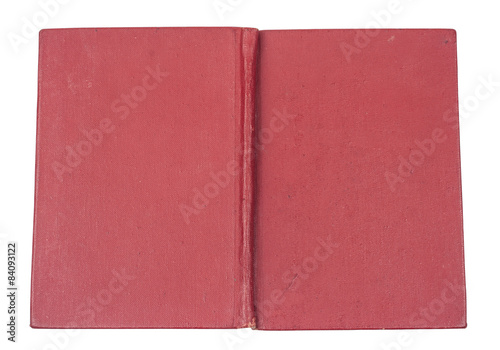 Red old hardcover book