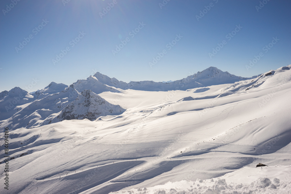 Caucasus mountains nobody landscapes snow 