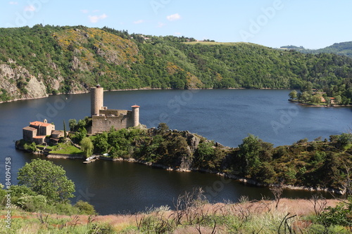 Obraz na płótnie Gorges de la Loire Barrage de Grangent Loire Rhone-Alpes France w salonie