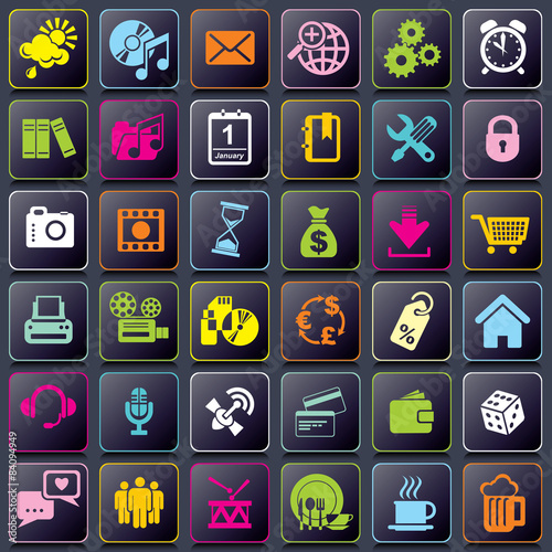 Smart Phone app icons