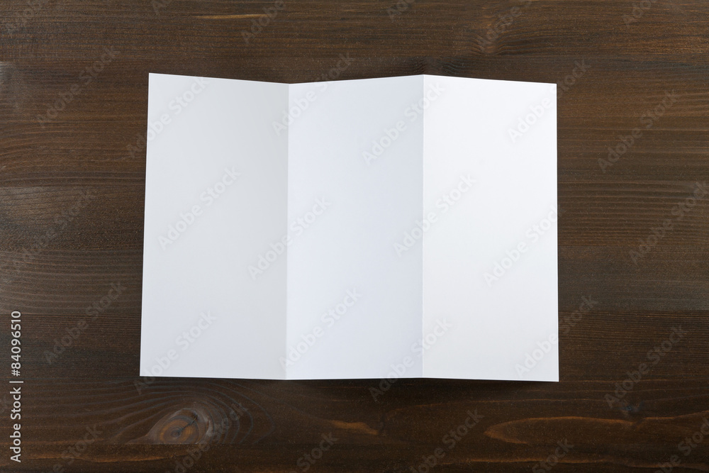 blank white folding paper flyer blank white folding paper flyer
